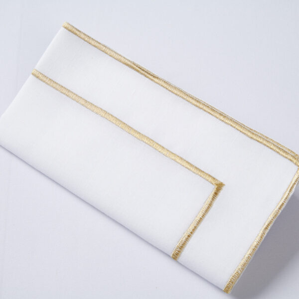 Monarch Napkin  |  White Gold