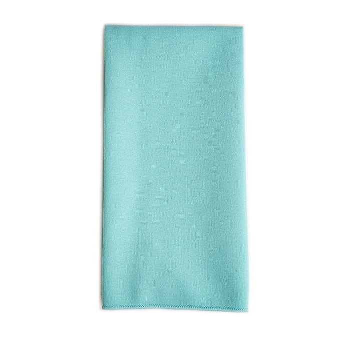 FLC Spun Poly Overlocked Napkin  |  Aqua