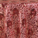 Peacock Sequins | Red Gold