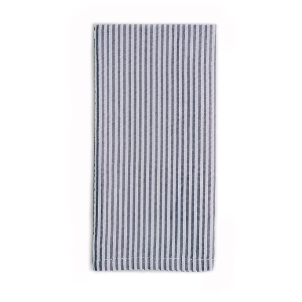 Seersucker Napkin  |  Black