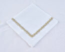 Vine Napkin  |  White Gold