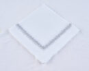 Vine Napkin  |  White Silver