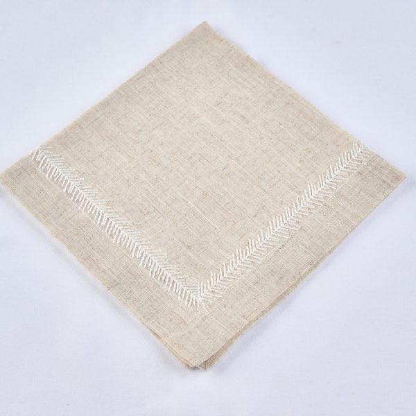 Vine Napkin  |  Oatmeal White