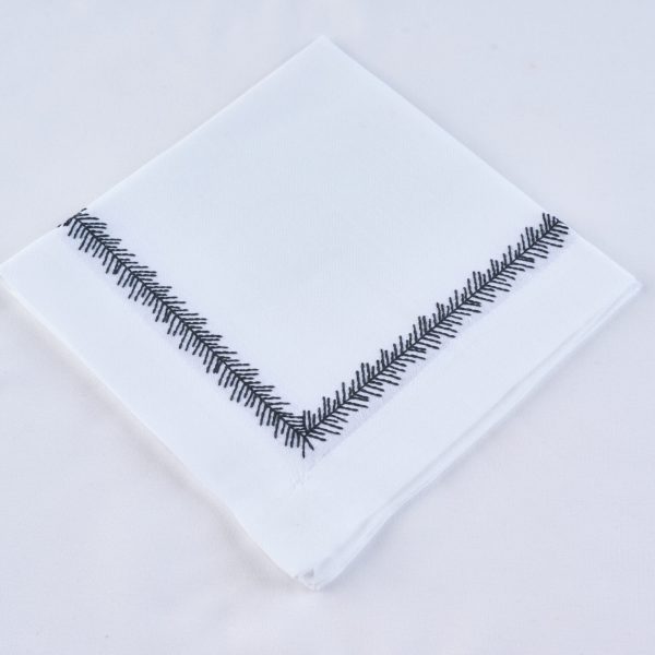 Vine Napkin  |  White Black