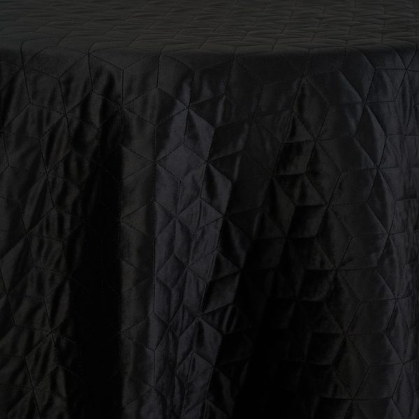 Quilted Velvet Honeycomb | Black