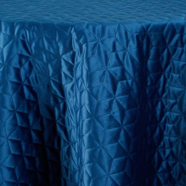 Quilted Velvet Honeycomb | Navy
