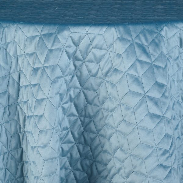Quilted Velvet Honeycomb | Ocean