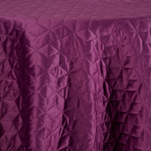 Quilted Velvet Honeycomb | Plum