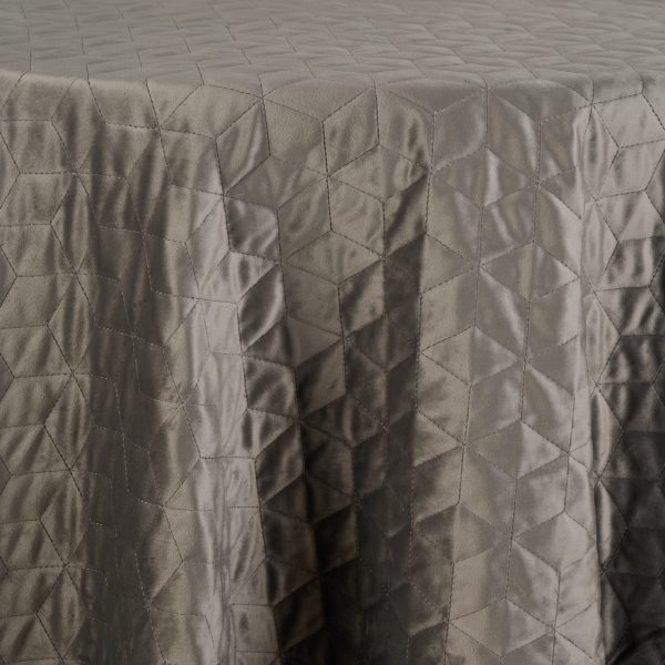 Quilted Velvet Honeycomb | Steel