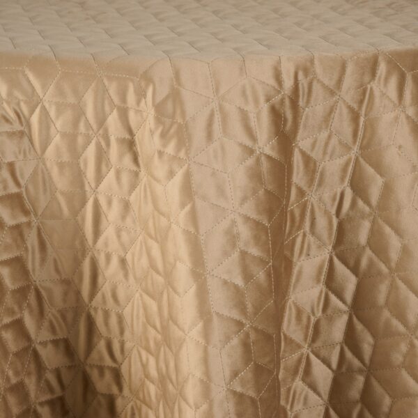 Quilted Velvet Honeycomb | Taupe
