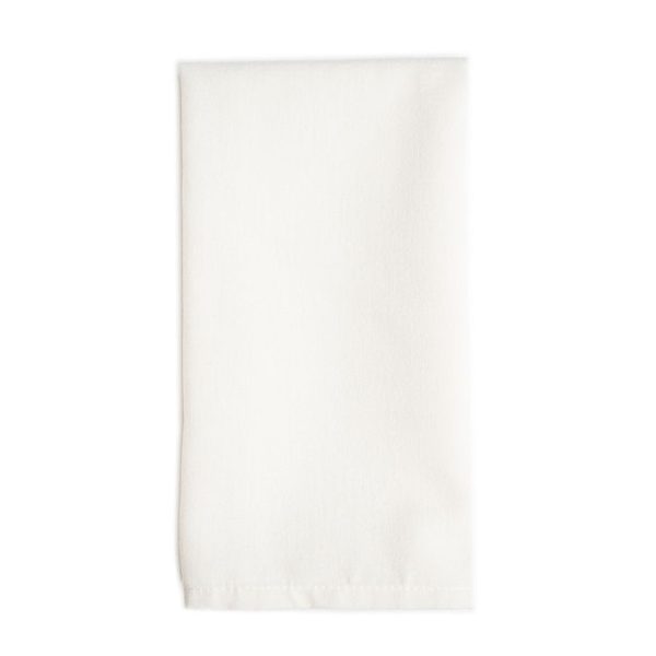 FLC Spun Poly Hemmed Napkin  |  Ivory
