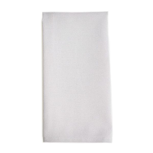 FLC Spun Poly Hemmed Napkin  |  Silver