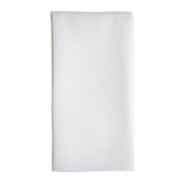 FLC Spun Poly Overlocked Napkin  |  White