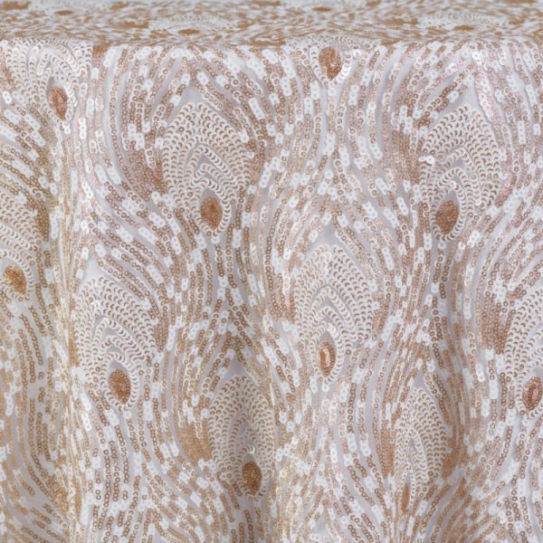 Peacock Sequins | White Gold (Special Order Only)