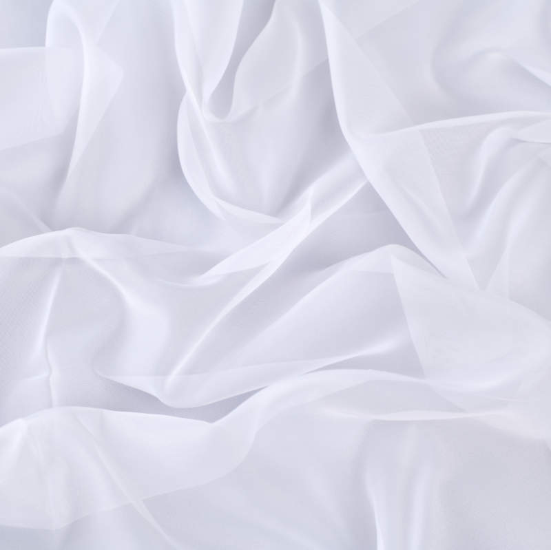 Voile Plain | White
